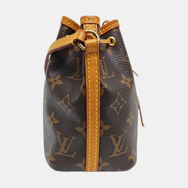 NÉONOÉ Nano Monogram Coated Canvas Brown