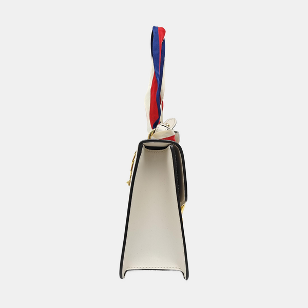 Sylvie Small Calfskin White