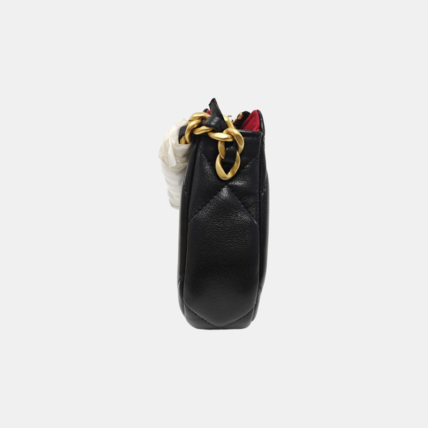 CHANEL 19 Mini Quilted Lambskin Black