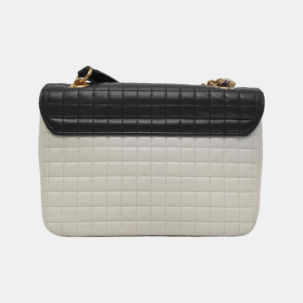 Authenticated pre-owned C Medium Quilted Calfskin White - Shoulder Bag at Looply