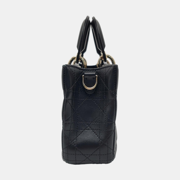 Lady D-Joy Medium Cannage Lambskin Black
