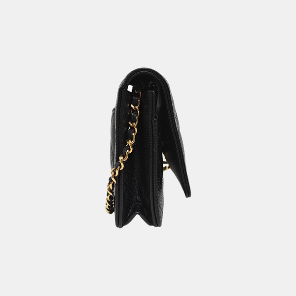 WOC Quilted Grained Calfskin Black