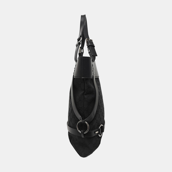 Monogram Canvas Tote Bag Black