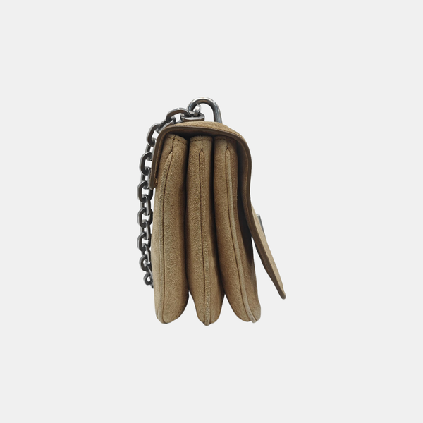 Suede Shoulder Bag Brown