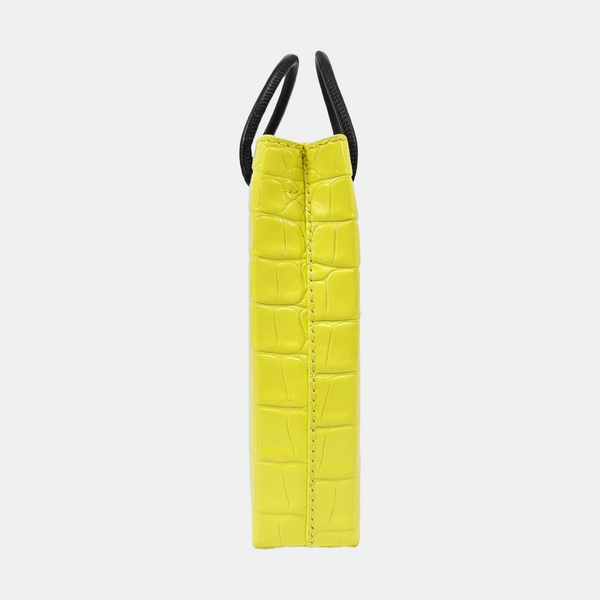 Shopping Bag Calfskin Yellow