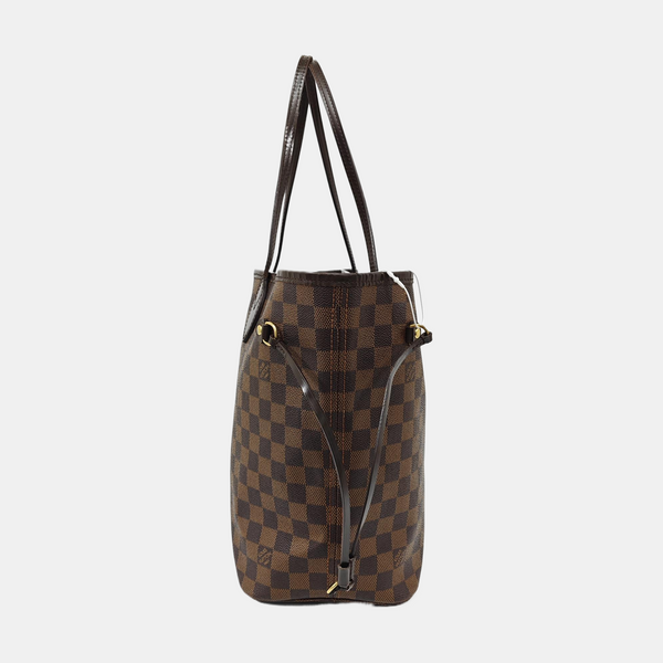 NEVERFULL MM Damier Ebene Coated Canvas Brown