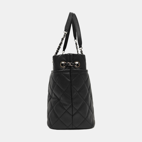 CC TIMELESS SOFT Quilted Grained Calfskin Black
