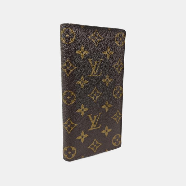 BRAZZA Monogram Coated Canvas Brown Wallet