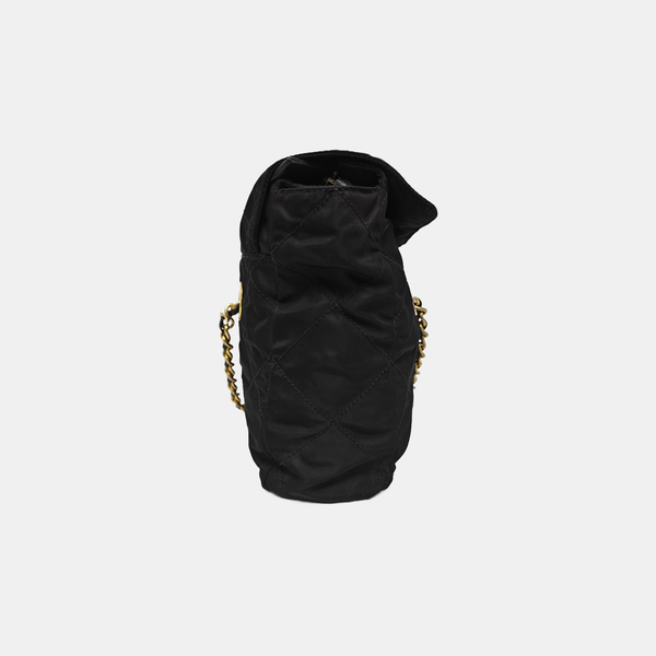 Nylon Quilted Nylon Black