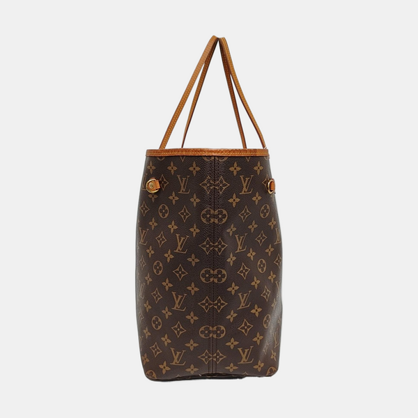 NEVERFULL GM Monogram Coated Canvas Brown