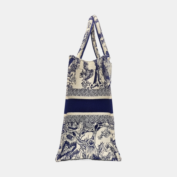 Book Tote Medium Canvas Blue