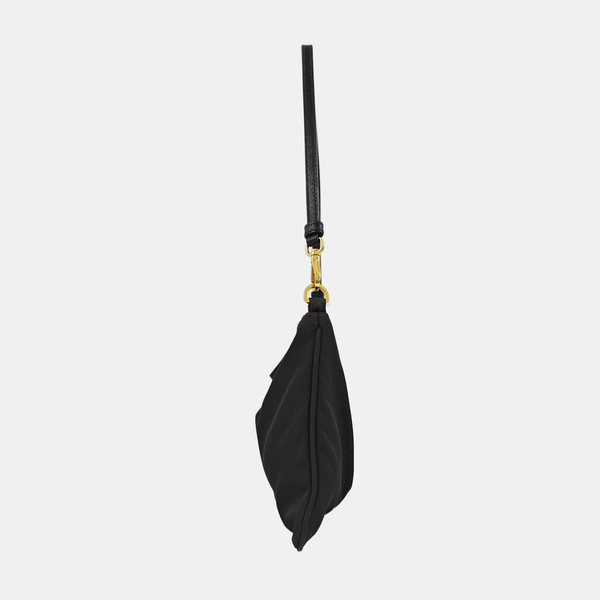 Nylon Top Handle Bag Black