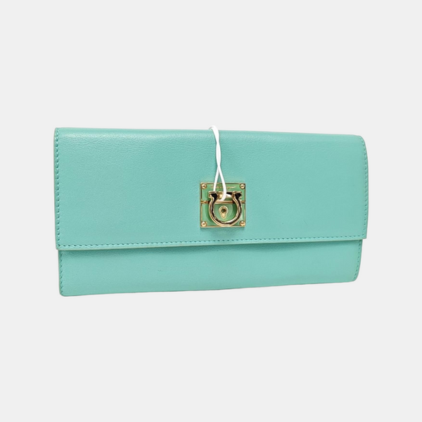 Calfskin Wallet Blue