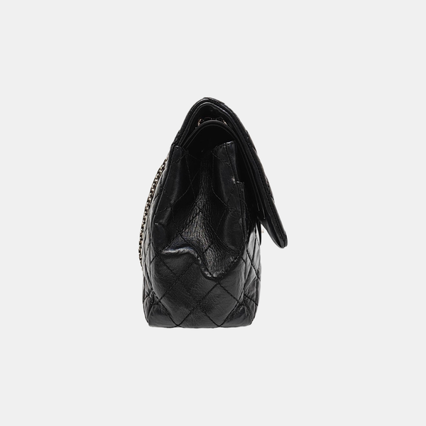 2.55 Maxi Quilted Calfskin Black