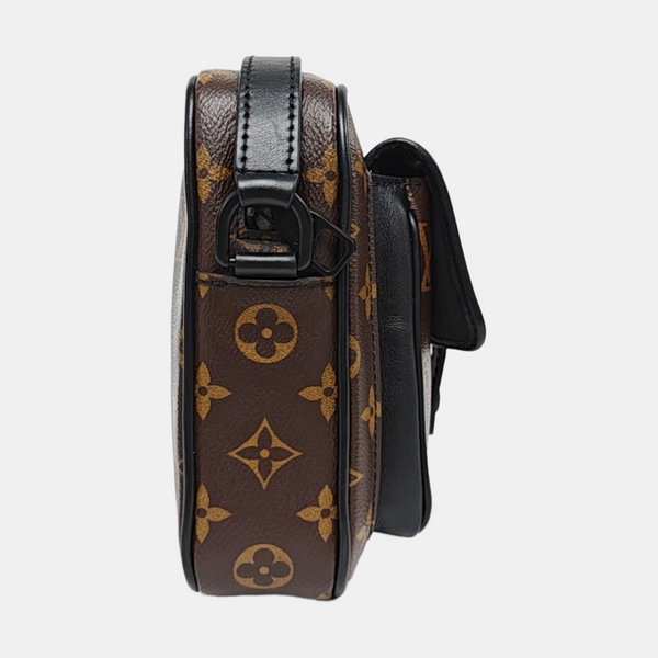 CHRISTOPHER Monogram Coated Canvas Brown