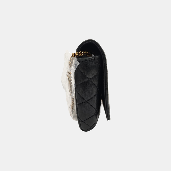 KATE SUPPLE Quilted Lambskin Black