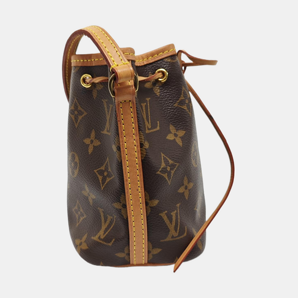 NÉONOÉ Nano Monogram Coated Canvas Brown