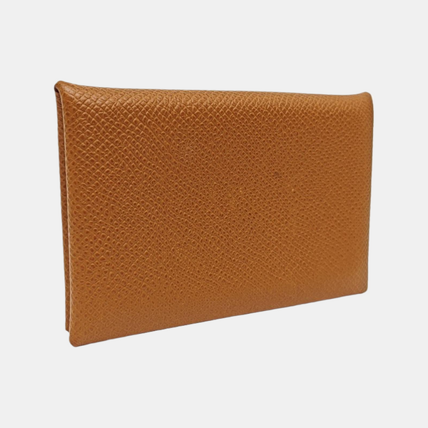 Calvi Epsom Brown Card Holder