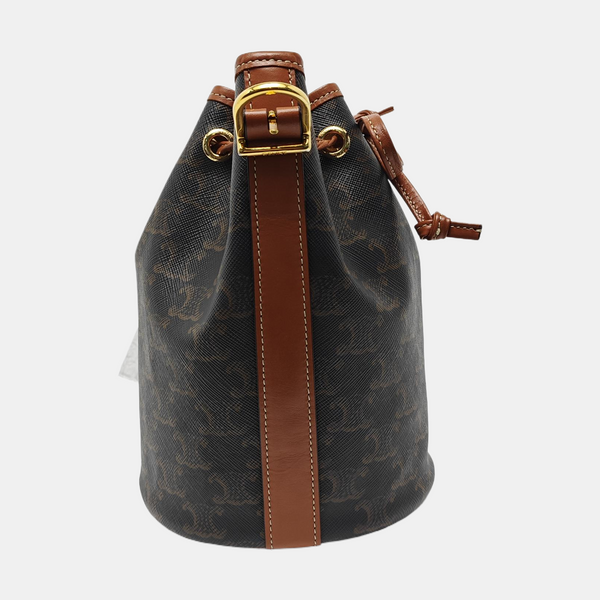TRIOMPHE CANVAS Small Coated Canvas Brown