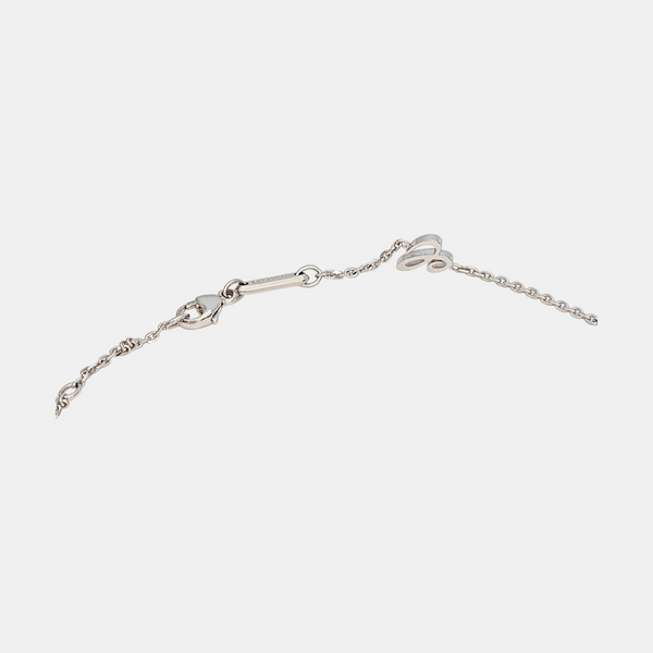 Collar de oro blanco 18K y plata