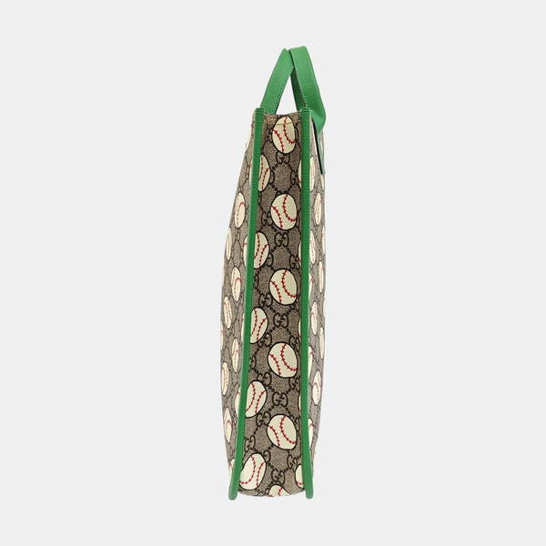 Coated Canvas Top Handle Bag Beige