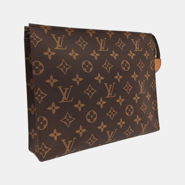 TOILET POCKET 26 Monogram Coated Canvas Brown