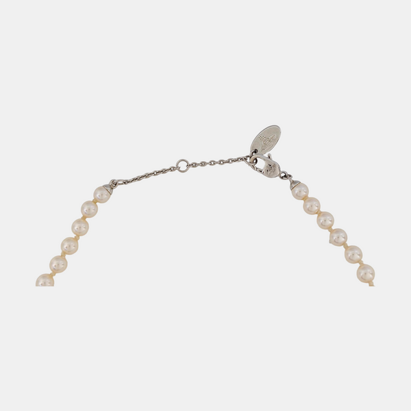 Faux Pearl White Necklace
