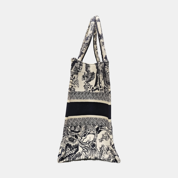 Book Tote Medium Canvas Blue