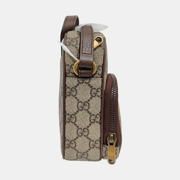 Authenticated pre-owned Ophidia Mini Monogram Coated Canvas Beige - Shoulder Bag at Looply