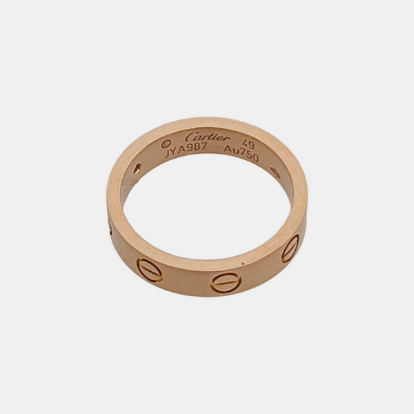 LOVE 18k Rose Gold Ring EU 49
