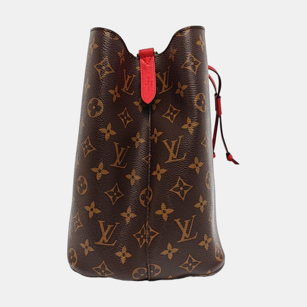 NÉONOÉ MM Lona Revestida Monogram Marrón