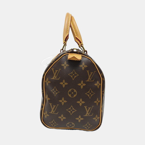 SPEEDY 25 Monogram Coated Canvas Brown