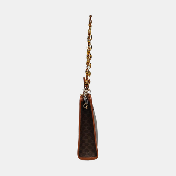 MACADAM CLUTCHE Coated Canvas Brown
