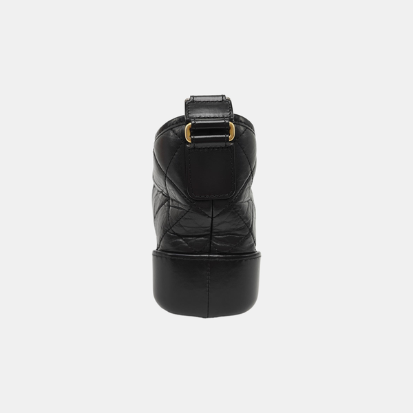 GABRIELLE Small Quilted Calfskin Black
