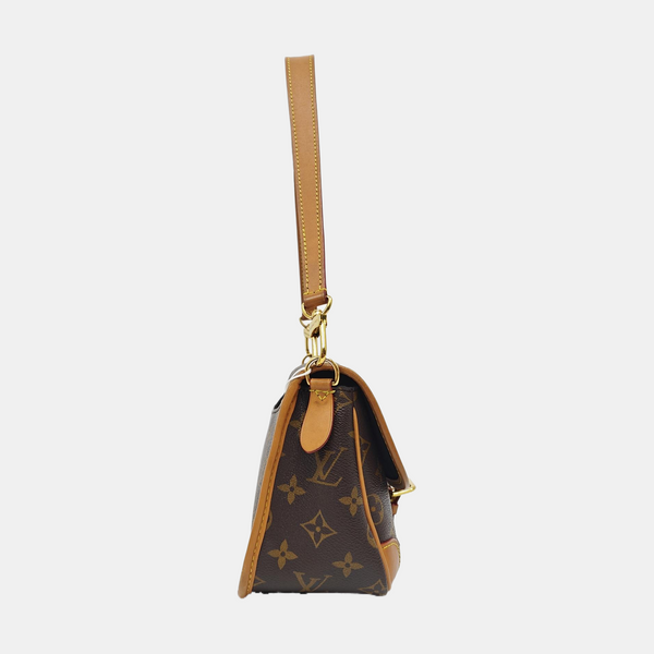 DIANE Monogram Coated Canvas Brown