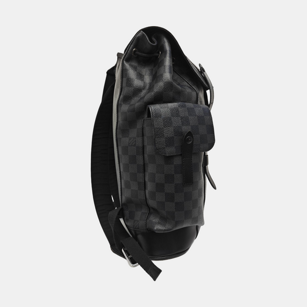 CHRISTOPHER MM Damier Graphite Coated Canvas Gray