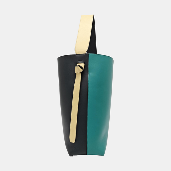 TWISTED CABAS Small Calfskin Green