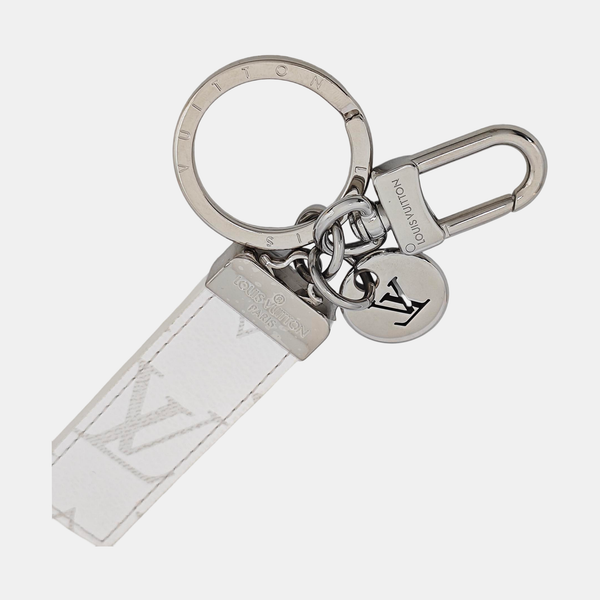 Leather Bag Charm White