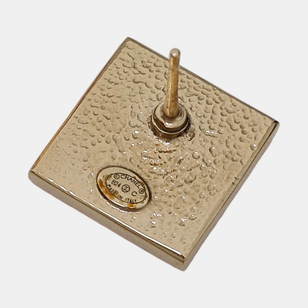 Metal Gold Stud Earrings