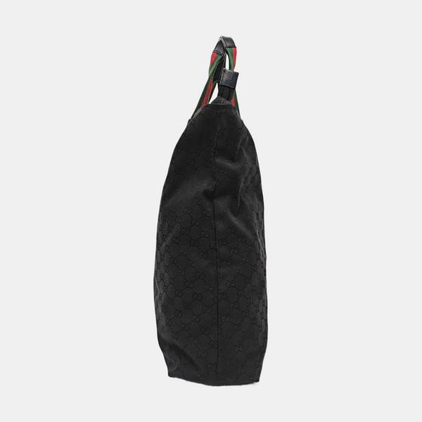 Monogram Canvas Tote Bag Black