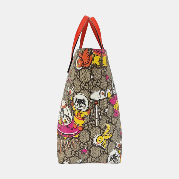 Monogram Coated Canvas Tote Bag Beige