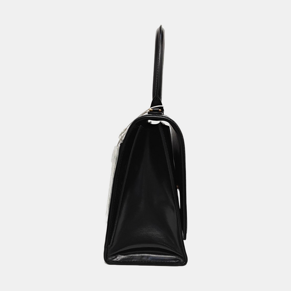 Hourglass Small Calfskin Black