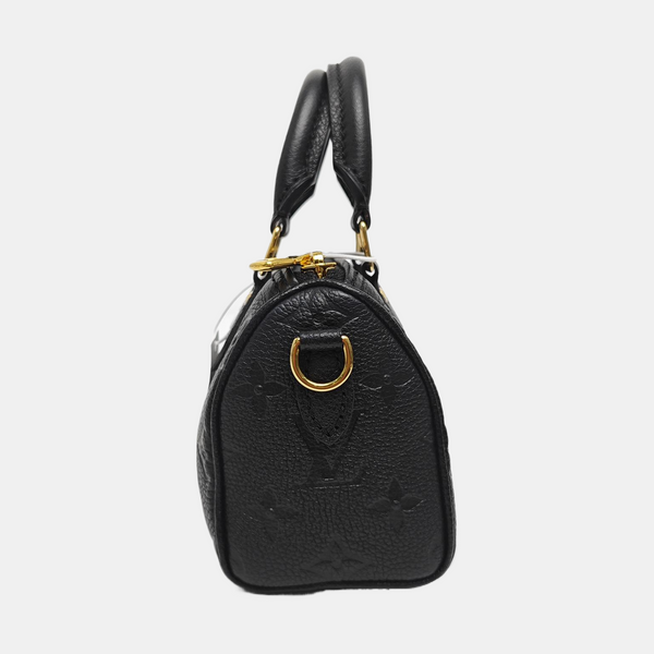 SPEEDY Nano Monogram Calfskin Black