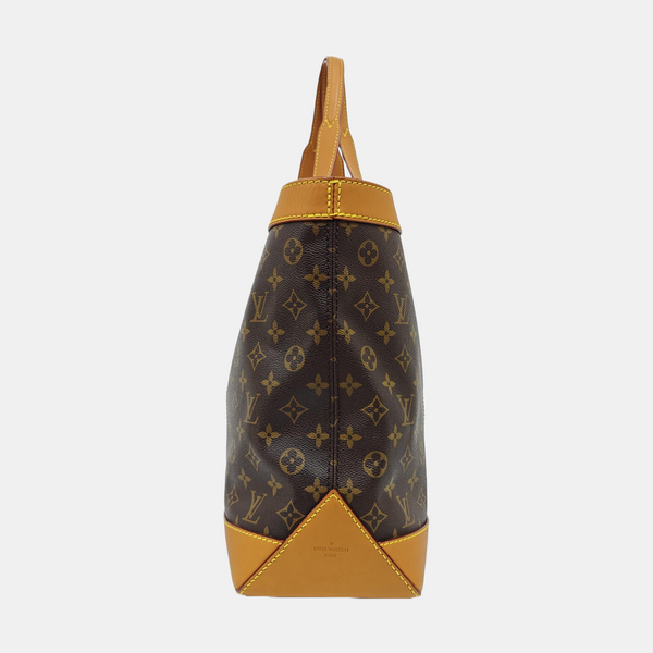 CABAS VOYAGE PM Monogram Coated Canvas Brown