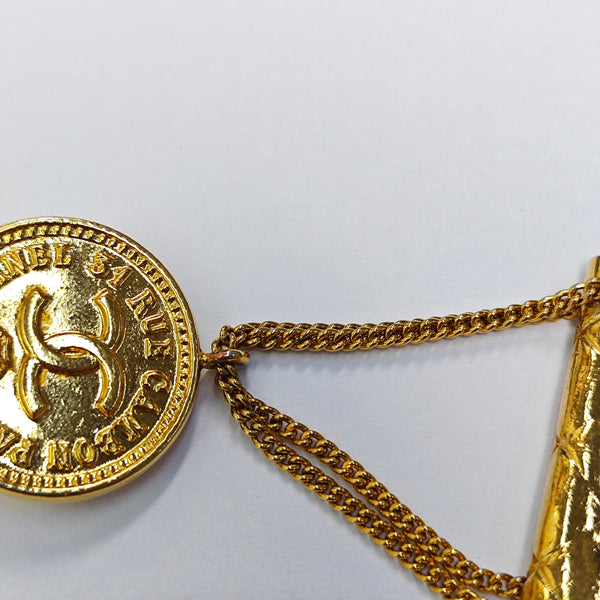 Metal Gold Brooch