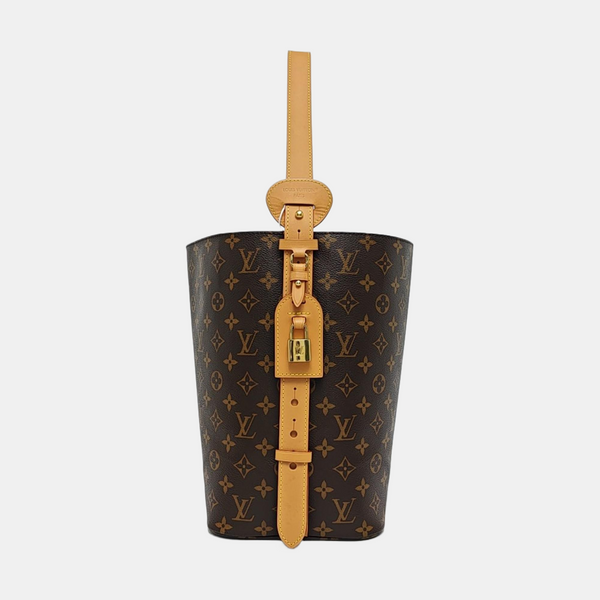 ALL IN GM Monogram Coated Canvas Brown