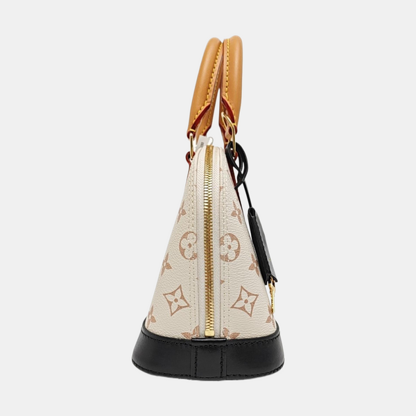 ALMA BB Monogram Coated Canvas White