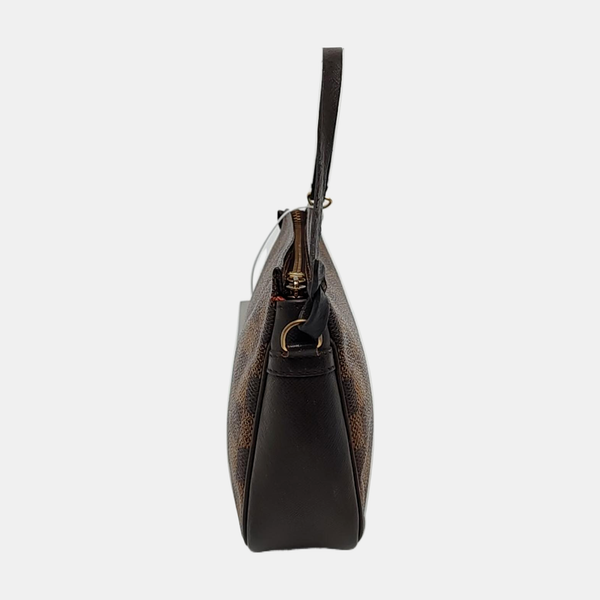 TROUSSE MAKE UP Damier Ebene Coated Canvas Brown