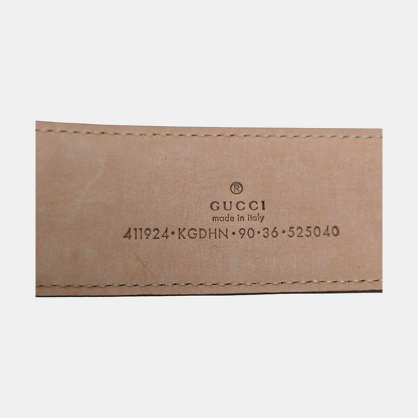 Leather Belt Beige