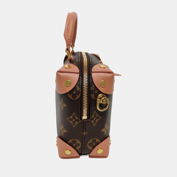 PETITE MALLE Monogram Coated Canvas Brown